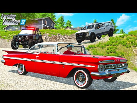 THE COPS ARE AFTER ME (POLICE CHASE) | CAN WE MAKE MILLIONS? FARMING SIMULATOR 22