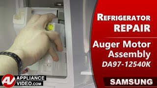 Samsung Refrigerator Not Dispensing Ice - Auger Motor Assembly Repair and Diagnostic