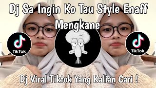 Download lagu DJ SA INGIN KO TAU STYLE ENAFF VIRAL TIKTOK TERBARU 2025 YANG KALIAN CARI ! mp3