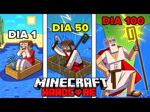 Eu Sobrevivi 100 DIAS como um MOISÉS no Minecraft HARDCORE!