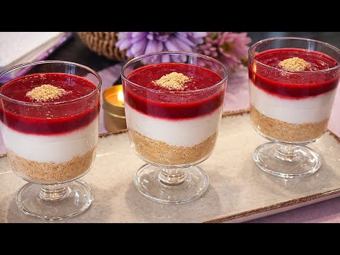 HEALTHY Raspberry Cheesecake Cups | How To Make