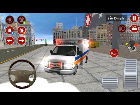 American Ambulance Rescue Driver - Emergency Driving Simulator - Android Gameplay