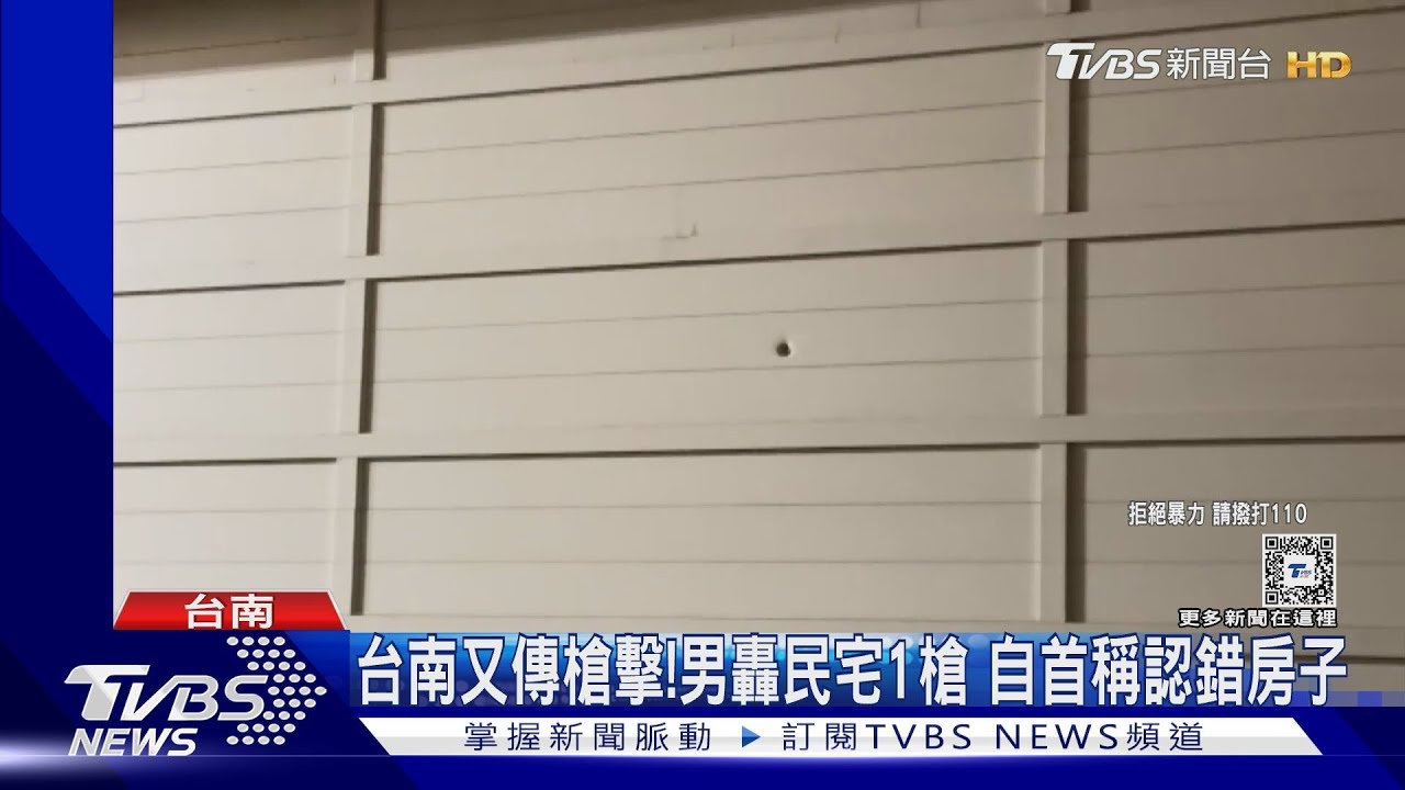 開錯槍?!22歲男不滿遭圍毆轟民宅 自首稱認錯房子