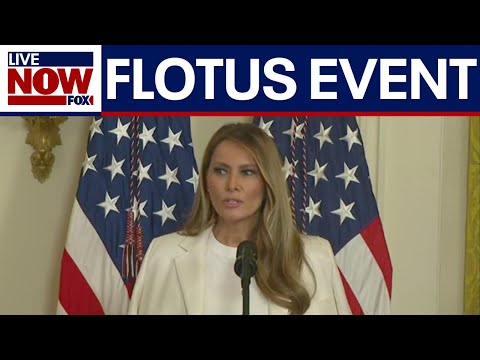Video | FLOTUS Melania Trump presents Barbara Bush stamp
