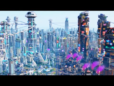 Cities of Tomorrow | Ep. 1 | Cyberpunk City Building Experience in Sim City | Sim City DLC Gameplay