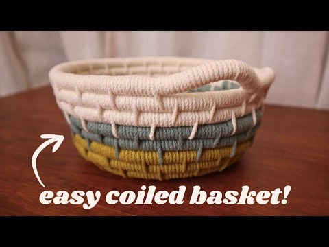 How To Make a Coiled Basket | Easy DIY!