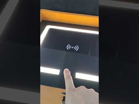 Bedroom Fingerprint Lock Wireless Charging Station LED Lights USB Port 2 Drawer