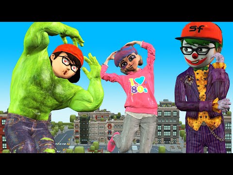 Son Nickhulk Hero Saves Papa Love Tani Fake vs Nickjoker Thief - Scary Teacher 3D Funny Animation