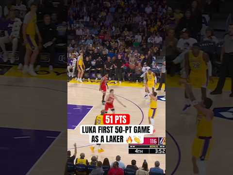 Luka scores his first 50-point game as a member of the Lakers 🔥