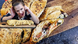 Braided Pizza - Stromboli -Stuffed Crust Pizza - Pizza