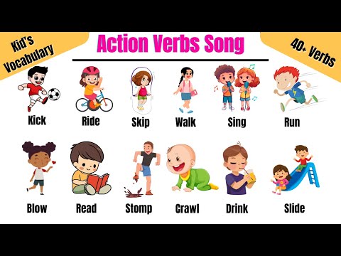 Action Verbs Song for Kids | Fun Vocabulary & Movement Song!