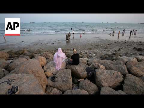 Local residents react to civilian casualties following U.S strikes on southern Iran
