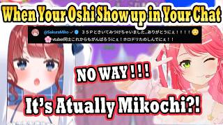 Miko Suddenly Show up in an Indie Vtuber Eruru(35P)'s Chat , Made Her Burst Into Tears !