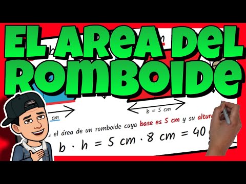 🔷 How to calculate the AREA of a RHOMBOID