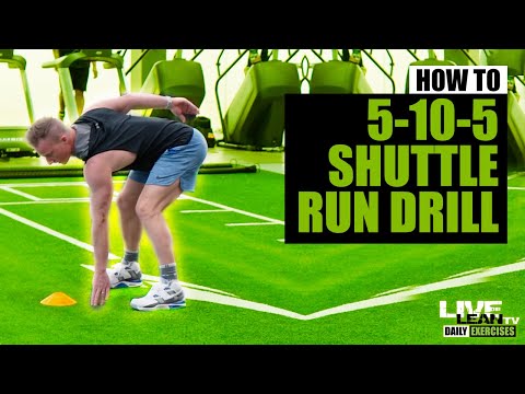 How To Do The 5-10-5 Shuttle Run Drill | Exercise Demonstration Video and Guide