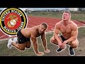 Bodybuilders try the US Marine Fitness Test without practice