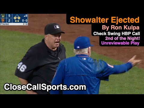 E125 - Kulpa Ejects Buck Showalter After Ron's Check Swing HBP "No Swing" Call