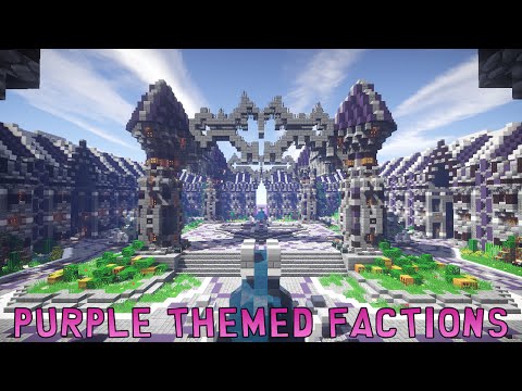 Minecraft - Faction Spawn + Shop + PvP Arena Purple Themed  1.7-11.2 [Custom]