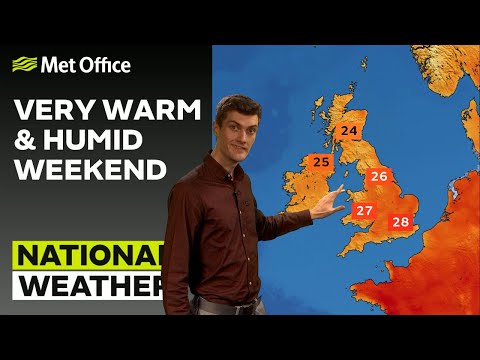 24/06/23 – Warm and humid weekend – Evening Weather Forecast UK – Met Office Weather