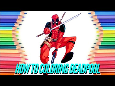 Easy Deadpool Coloring Pages | How to coloring Deadpool