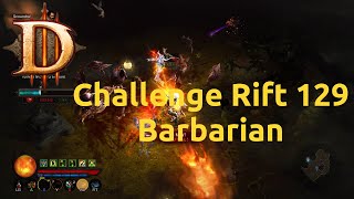 Diablo 3 - Challenge Rift - Challenge 129 - Barbarian - Success