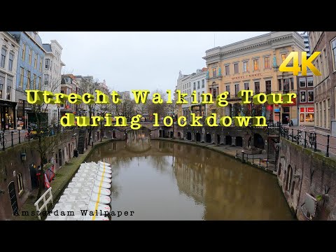 4K HDR - Utrecht Walking Tour during lockdown - Holland- Netherlands January 2021 GoPro Hero black 9