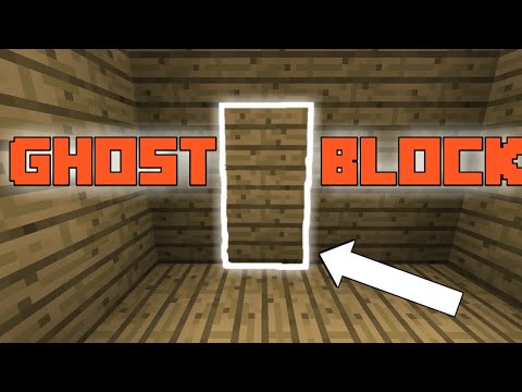 HOW TO MAKE GHOST/INVISIBLE BLOCKS - MINECRAFT