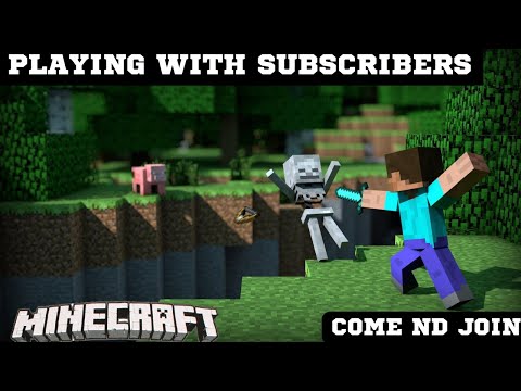 Mani Gamerz - Playing with Subscribers: Minecraft Multiplayer |  Live Stream #gaming #minecraft | day 3