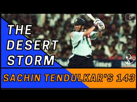 The Desert Storm - Sachin Tendulkar 143 | Australia vs. India | Sharjah | Coca-Cola Cup 1997-98