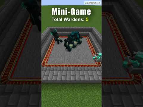 DigMinecraft - Warden Mini-Game in Minecraft #shorts
