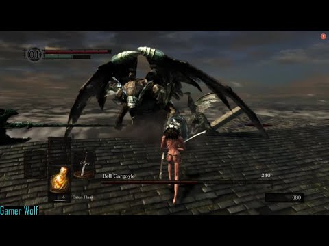 Dark Souls: REMASTERED: Minotaur Man Fight 3 Bosses Part 2 (No Commentary)