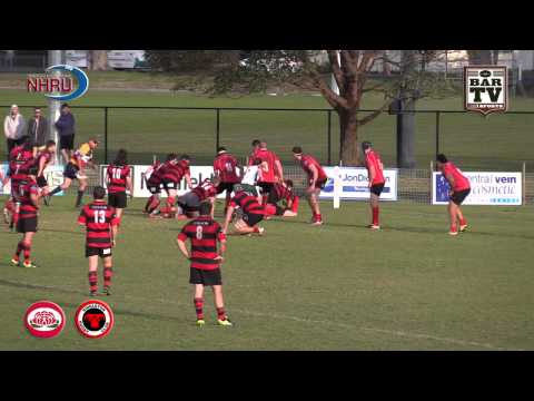 2015 NHRU Round 12 Premier 1 Highlights - Waratah v Singleton