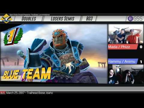 BoiseLAN Invitational: Mada + Phizz vs. Hammy + Animu - Smash 4 Doubles Losers Semis