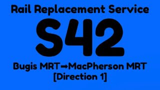 DTL Rail Replacement Service S42 Hyperlapse(D1)