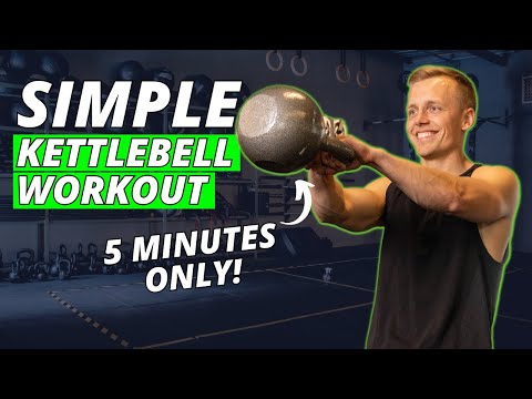 5 Minute At-Home Kettlebell Workout (QUICK & EFFECTIVE)