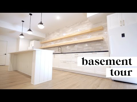 FINISHED BASEMENT TOUR ✨ | huge 2400 sq ft modern basement finishing remodel denver | Miss Louie