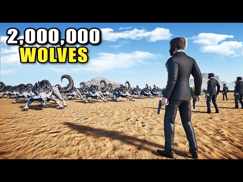CAN JOHN WICK STOP 2 MILLION WOLVES? | Ultimate Epic Battle Simulator 2 | UEBS 2