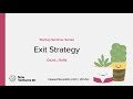Startup Seminar Series: Exit Strategy
