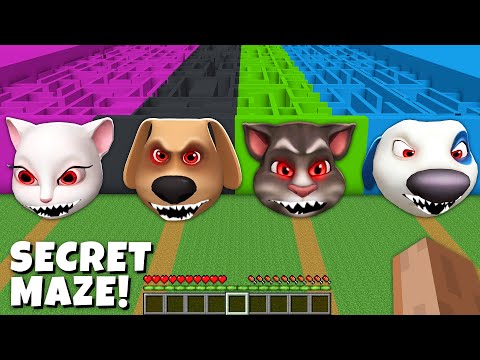 I Found Secret TALKING TOM EXE and BEN EXE and ANGELA EXE MAZE in Minecraft - Coffin Meme gameplay