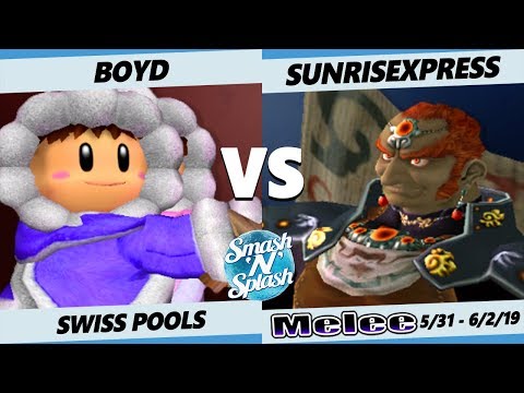 SNS5 SSBM - sm:)e | Boyd (Ice Climbers) Vs. sunriseXpress (Ganondorf) Smash Melee Tournament Pools