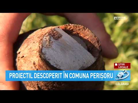 Știri Locale - Proiectil descoperit în comuna Perișoru