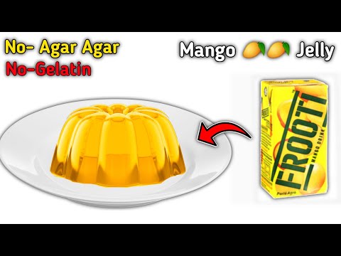 10 ₹ वाला फ्रूटी या स्लाइस से बनाये जैली केक बिना Gelatin or Agar Agar के | Mango Jelly Recipe