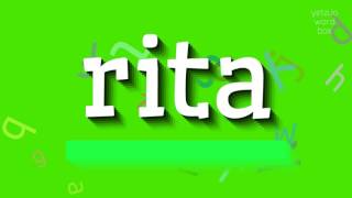 Download lagu RITA - HOW TO PRONOUNCE RITA? #rita mp3