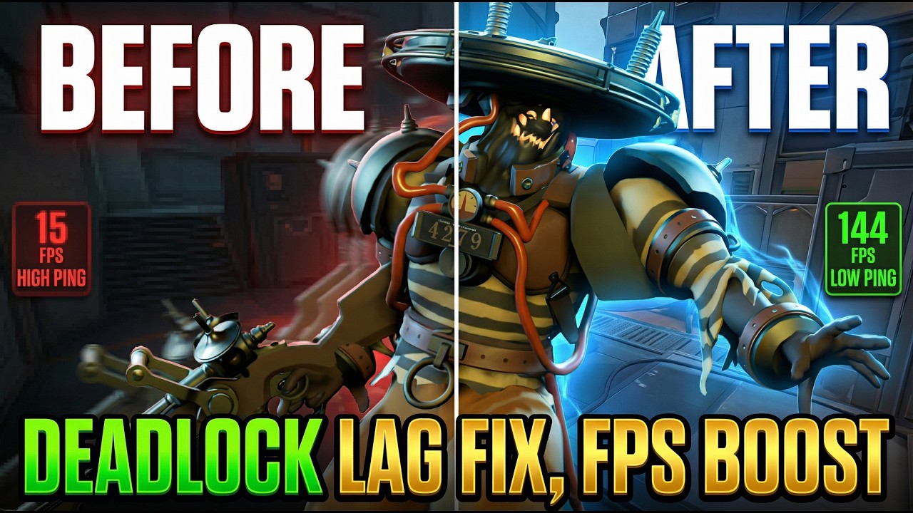 Deadlock Valve - NEW Settings to FIX Lag, Stutter & FPS Drops 📈 (Ultimate FPS Boost 2026)