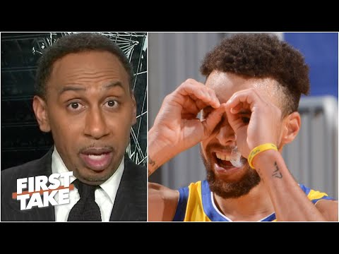 我從未見過比斯蒂芬-庫裡更偉大的射手"--斯蒂芬-A.迴應庫裡62分的比賽。 ('I've never seen a shooter greater than Steph Curry' - Stephen A. reacts to Curry's 62-point game)