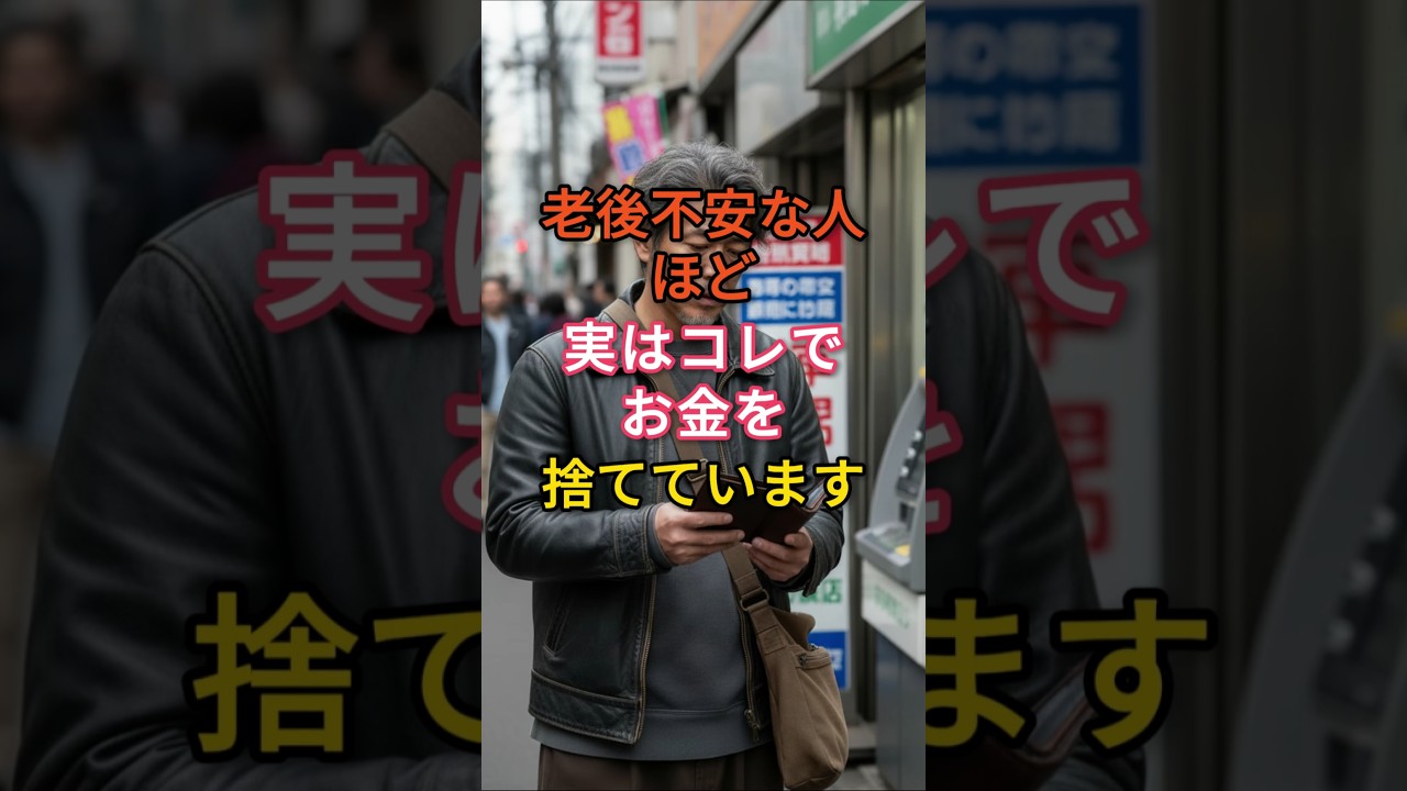 老後不安な人ほど、実はコレでお金を捨てています #雑学 #知恵 #老後 #お金 #60代 #50代 #70代