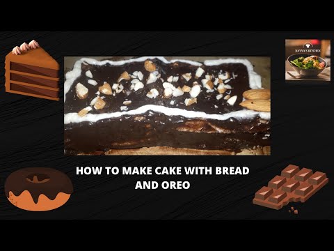 How to make cake with bread and oreo