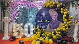 50th Birthday Decoration| surprise 50th birthday party | @guruartevents