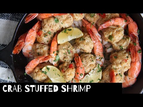 Crab Stuffed Shrimp with Sauce