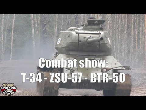 Parola Museum Action Day 2018 Best Of - Show 1 - T-34 ZSU-57 BTR-50 Kevätsawutus 2018